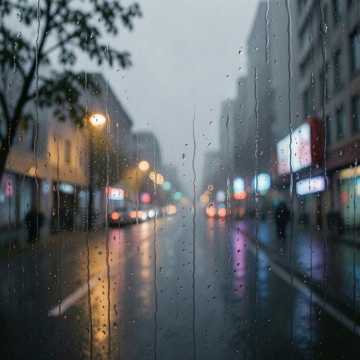 Обложка трека В дождь (v.4)