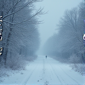 Снег кружится в стиле Vision of Atlantis (v.2)