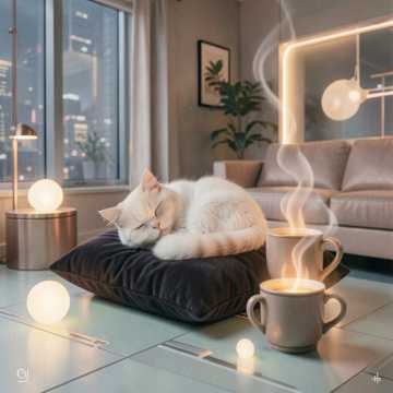 Обложка трека 2 Кошачье мурчание (кошка с гармошкой)