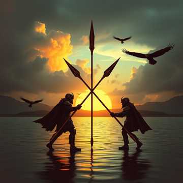 Twin Spears at Dawn (v.2)