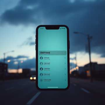 Старый бывший друг в контактах