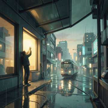 Обложка трека Дождь ушёл ...(The rain passed )
