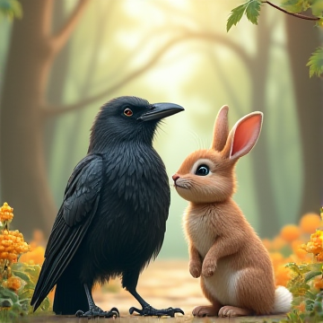 Обложка трека Ворона и Зайчик (v.2)