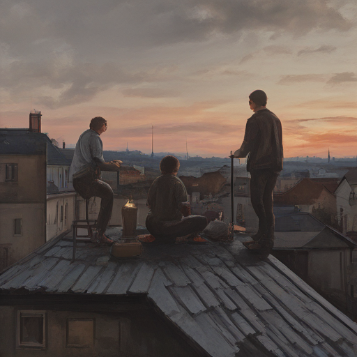 Обложка трека Три друга на крыше