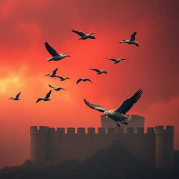 В стае диких гусей был второй. (v.2)