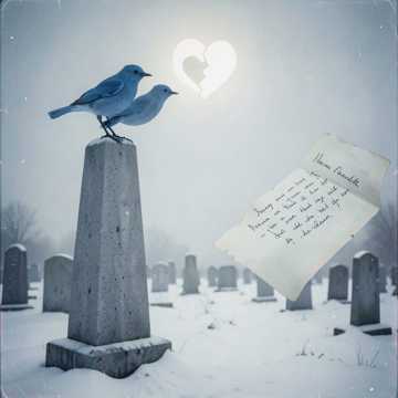 Синяя птица на обелиске (v.2)