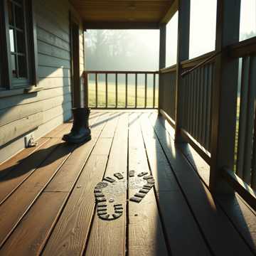 Сбивая чёрным сапогом