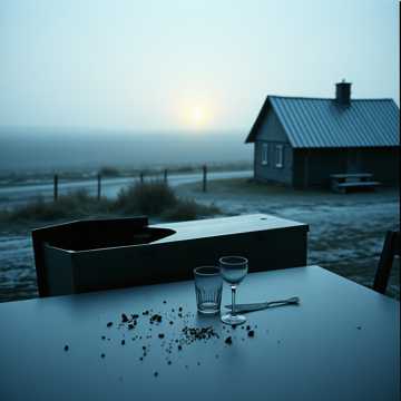 Пустые тарелки и холодный металл