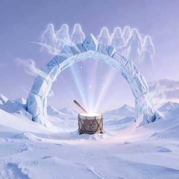 Обложка трека Снег кружится (на якутском) (v.4)