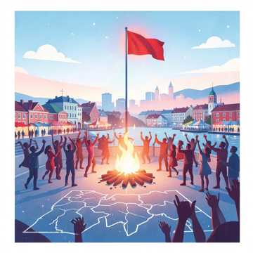 Обложка трека Чайка и флаг (v.2)