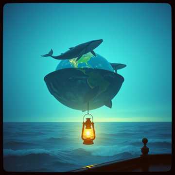 Земля стоит на трёх китах