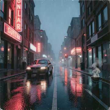 Мокрый неон