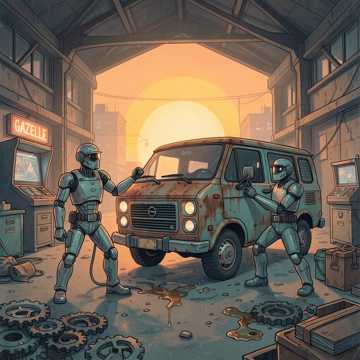 Обложка трека «Газель и два героя» (v.3)